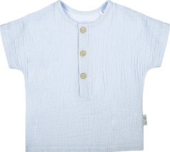 NICOL Bluzka z krótkim rękawem T-shirty dla chłopca Nicol Muślin niebieska 110. Niebieskie t-shirty dla chłopców NICOL, bez wzorów, bez ramiączek. Za 44.99 zł.