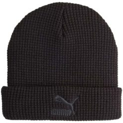 Czapka Zimowa Puma Classics Mid Fit Beanie. Czarne czapki i kapelusze męskie Puma, na zimę, bez wzorów. Za 74.80 zł.