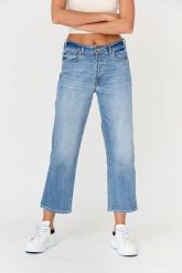 7 FOR ALL MANKIND Błękitne jeansy damskie THE MODERN STRAIGHT TRILIG, Rozmiar 28. Niebieskie jeansy damskie 7 for all mankind. W wyprzedaży za 499.99 zł.