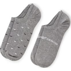 Zestaw 2 par stopek unisex EMPORIO ARMANI - 304228 9P292 03748 r.39/46 Light Grey Melange. Skarpety damskie marki Emporio Armani. Za 69.00 zł.