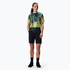 Koszulka rowerowa damska Endura Tropical Print Ltd W. Zielone koszulki sportowe damskie ENDURA, l, bez wzorów, z tkaniny, bez kołnierzyka, bez ramiączek, na fitness i siłownię. Za 159.99 zł.