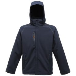 Męski Softshell Repeller Professional. Niebieskie kurtki sportowe męskie Regatta, m, bez wzorów, z softshellu, trekkingowe. Za 390.99 zł.