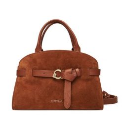 Torebka Coccinelle. Brązowe torebki do ręki damskie Coccinelle, bez wzorów, klasyczne, bez dodatków. Za 1,699.00 zł.