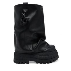 Botki Naked Wolfe. Czarne botki damskie Naked Wolfe, bez obcasa, na płaskiej podeszwie, bez zapięcia. Za 1,399.00 zł.