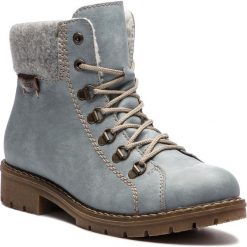 Trapery RIEKER - Y9142-10 Blau. Szare śniegowce i trapery damskie marki QUECHUA, z poliesteru. Za 279.00 zł.