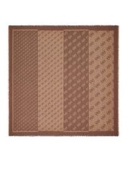 Guess Chusta AW5526 VIS03 Brązowy. Brązowe czapki i kapelusze damskie Guess, z aplikacjami, z wiskozy. Za 194.99 zł.