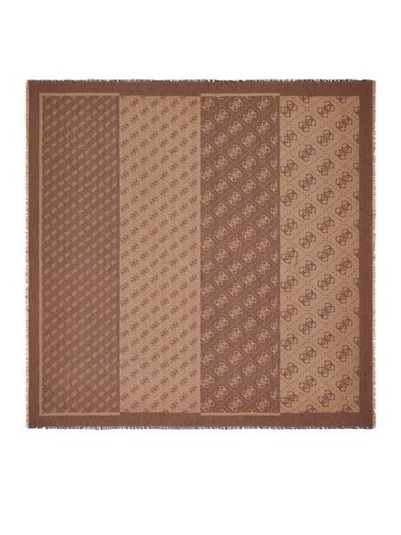 Guess Chusta AW5526 VIS03 Brązowy. Brązowe czapki i kapelusze damskie Guess, z aplikacjami. Za 194.99 zł.