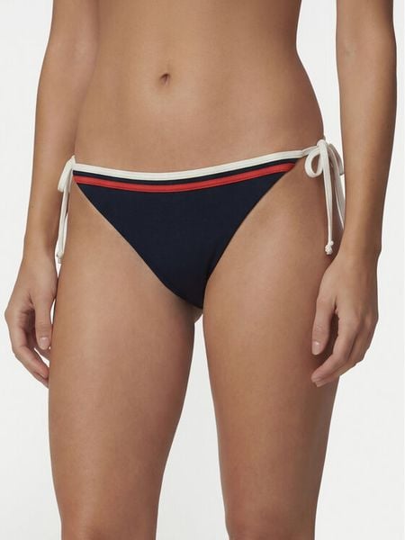 Tommy Hilfiger Dół od bikini UW0UW06557 Granatowy. Niebieskie bikini damskie Tommy Hilfiger, m, bez wzorów. Za 170.99 zł.