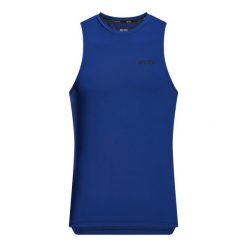 Tank top sportowy koszulka bez rękawów do biegania The Run CEP męski. Niebieskie koszulki sportowe męskie CEP, m, bez wzorów, bez kołnierzyka, bez ramiączek, do biegania. Za 199.00 zł.
