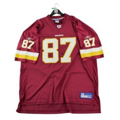 Second life - Męska czerwona koszulka NFL Rod Gardner - Stan bardzo dobry. Czerwone koszulki sportowe męskie Reebok, m, bez wzorów, bez kołnierzyka, bez ramiączek, do piłki nożnej. Za 170.36 zł.