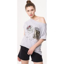 Jasnoszara Bluzka Securest. Bluzki damskie Born2be, l, bez wzorów, bez kołnierzyka, bez ramiączek. Za 39.99 zł.