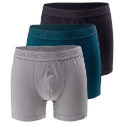 Bokserki Męskie Presto (zestaw 3 Sztuk). Czarne bokserki męskie IGUANA, m, bez wzorów. Za 101.99 zł.