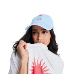 Czapka dla Kobiety LIVE FOREVER Niebieski. Niebieskie czapki i kapelusze damskie Roxy, bez wzorów, z bawełny. Za 109.99 zł.