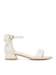 DeeZee Sandały CEO-CM230627-16 Biały. Białe sandały dziewczęce DeeZee, ze skóry, bez zapięcia. Za 89.99 zł.