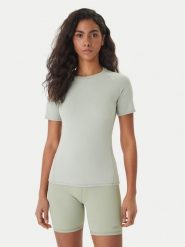 Reebok T-Shirt Reebok x Ewa Chodakowska Nela RK25613CCW Beżowy Slim Fit. Brązowe koszulki sportowe damskie Reebok, xl, bez wzorów, z syntetyku, bez kołnierzyka, bez ramiączek, na fitness i siłownię. Za 159.99 zł.