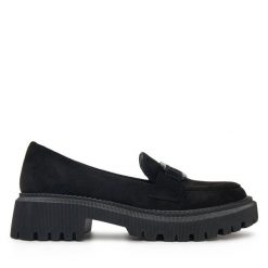 Loafersy DeeZee. Czarne mokasyny damskie DeeZee. Za 139.99 zł.