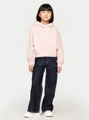 Tommy Hilfiger Bluza Monotype KG0KG08033 Różowy Relaxed Fit. Czerwone bluzy dla dziewczynek Tommy Hilfiger, bez wzorów, z bawełny, bez ramiączek, bez kaptura. Za 189.99 zł.