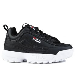 Buty damskie sportowe Fila DISRUPTOR TEENS. Białe obuwie sportowe damskie Fila, bez wzorów, z jeansu, trekkingowe. Za 199.00 zł.