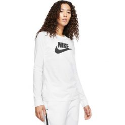 Koszulka z długim rękawem damska Nike Sportswear longsleeve. Białe t-shirty damskie Nike, s, bez wzorów, z bawełny, sportowe, bez kołnierzyka. Za 203.99 zł.