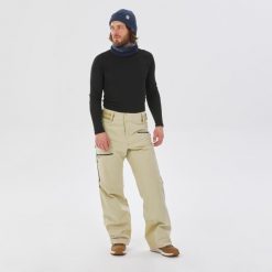 Spodnie narciarskie męskie Wedze FR100. Czarne spodnie snowboardowe męskie WED'ZE, na zimę, m, bez wzorów, z materiału, narciarskie. Za 399.99 zł.