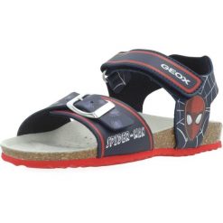 Sandały GEOX J GHITA BOY C Niebieski. Niebieskie sandały męskie Geox, z syntetyku, bez zapięcia. Za 141.99 zł.