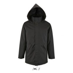 Parka Sol's Robyn. Czarne kurtki męskie SOL'S, na zimę, m, bez wzorów, eleganckie, bez kaptura. W wyprzedaży za 271.50 zł.