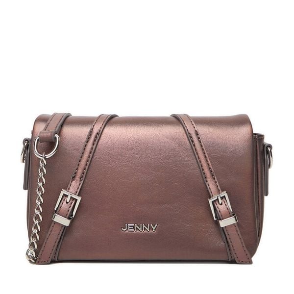 Torebka JENNY. Brązowe listonoszki damskie Jenny, bez wzorów, bez dodatków. Za 119.99 zł.