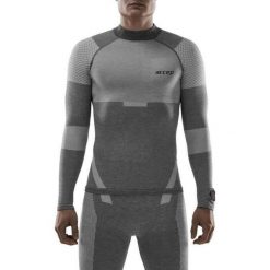 Termiczna bielizna narciarska CEP Compression Touring. Szara koszulki sportowe męskie CEP, na zimę, m, bez wzorów, bez kołnierzyka, bez ramiączek, do biegania. W wyprzedaży za 289.99 zł.