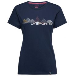 Koszulka damska La Sportiva Peaks. Niebieskie t-shirty i topy dla dziewczynek La Sportiva, bez wzorów, z bawełny, bez ramiączek. Za 232.95 zł.