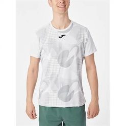 Koszulka sportowa męska Joma Challenge. Białe koszulki sportowe męskie Joma, l, bez wzorów, z poliesteru, bez kołnierzyka, bez ramiączek, tenisowe. Za 179.99 zł.