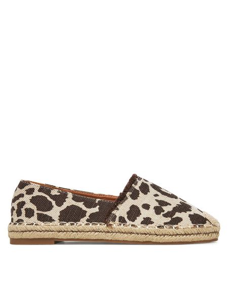 DeeZee Espadryle Q124-1 Brązowy. Brązowe espadryle damskie DeeZee, bez wzorów, z materiału, bez obcasa, bez zapięcia. Za 99.99 zł.