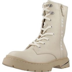 Buty REPLAY JL170034S Beżowy. Brązowe trekkingi damskie Replay, trekkingowe. Za 323.99 zł.