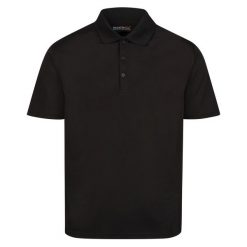 Koszulka Polo Męska Odprowadzanie Wilgoci. Czarne koszulki polo męskie Regatta, m, bez wzorów, bez ramiączek. Za 73.99 zł.