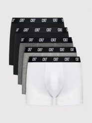 Cristiano Ronaldo CR7 Komplet 5 par bokserek Basic Trunk 5-Pack 8106-49-2400 Szary. Szare bokserki męskie Cristiano Ronaldo CR7, m, bez wzorów, z bawełny. Za 179.99 zł.
