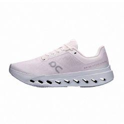 Buty do biegania damskie On Cloudsurfer Next peony/heather. Białe obuwie sportowe damskie On Running, bez wzorów, z materiału, do biegania. Za 694.80 zł.