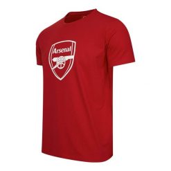 Koszulka męska Arsenal. Czerwone koszulki sportowe męskie ARSENAL, m, bez wzorów, bez kołnierzyka, bez ramiączek, do piłki nożnej. Za 149.99 zł.