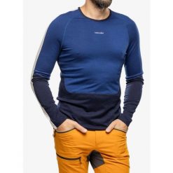 Bluza termoaktywna męska Icebreaker Merino 200 Sonebula LS Crewe. Niebieskie bluzy męskie Icebreaker, na zimę, m, bez wzorów, bez kaptura. Za 477.99 zł.