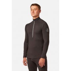 Bluza termoaktywna męska Surfanic Bodyfit Zip Neck. Czarne bluzy męskie Surfanic, m, bez wzorów, bez kaptura. Za 129.99 zł.