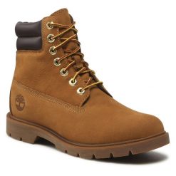 Trapery Timberland. Brązowe kozaki męskie Timberland, bez zapięcia. Za 799.99 zł.