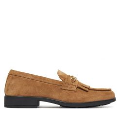 Loafersy Tommy Hilfiger. Brązowe mokasyny damskie Tommy Hilfiger. Za 509.99 zł.
