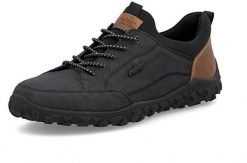 Rieker Shoes Czarne 44 (08150-00). Czarne buty sportowe męskie Rieker, bez zapięcia. Za 324.42 zł.