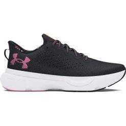 Biegowe buty damskie z nadrukiem Under Armour Surge 4. Czarne obuwie sportowe damskie Under Armour, bez wzorów, do biegania. W wyprzedaży za 361.45 zł.