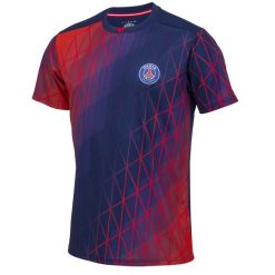 Koszulka piłkarska dla dorosłych Paris Saint-Germain. Czerwone koszulki sportowe męskie PSG, l, bez wzorów, bez kołnierzyka, bez ramiączek, na fitness i siłownię. Za 189.99 zł.