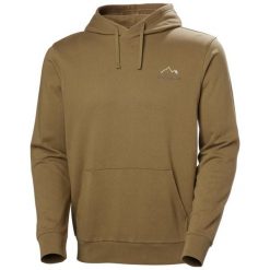 Bluza z kapturem Helly Hansen Massif Graphic. Brązowe bluzy męskie Helly Hansen, m, bez wzorów, z kapturem. Za 328.75 zł.