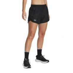 Spodenki do biegania damskie Under Armour Fly By 3" Novelty. Czarne legginsy sportowe damskie Under Armour, s, bez wzorów, do biegania. Za 139.99 zł.