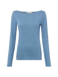 Marc O'Polo koszulka z długim rękawem Kobiety Bawełna niebieski, XL. Niebieskie t-shirty damskie Marc O'Polo, xl, bez wzorów, z bawełny, eleganckie, bez kołnierzyka. Za 139.95 zł.