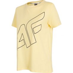 T-shirt damski TSD247 - jasny żółty. T-shirty damskie marki 4f. Za 29.99 zł.