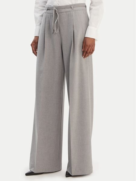 HUGO Spodnie materiałowe Haminde 50555897 Szary Regular Fit. Szare spodnie materiałowe damskie Hugo, bez wzorów, z materiału. Za 554.99 zł.