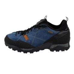 Męskie Skórzane Buty Turystyczne Nativa. Niebieskie trekkingi męskie Aku, trekkingowe, gore-tex. Za 762.99 zł.