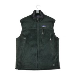 Second life - Kurtka polarowa Retro Made in USA dla kobiet - Jak nowy. Czarne kurtki damskie Patagonia, bez wzorów, z polaru, bez kaptura, trekkingowe. Za 296.06 zł.